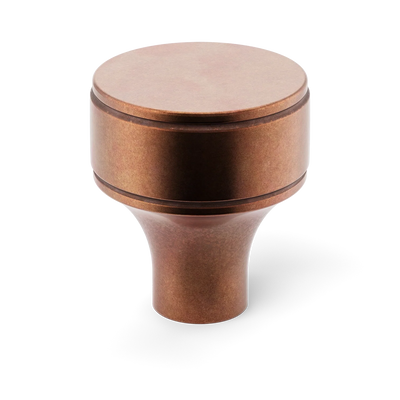 Armac Martin Barwick Plain Cabinet Knob in 25mm / Aged Copper