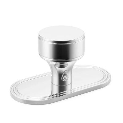 Armac Martin Barwick Plain Cabinet Knob with Backplate in 25mm / Polished Chrome Plate