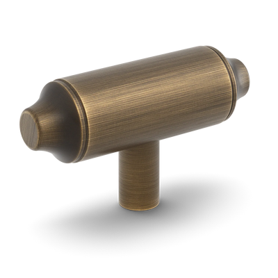 Armac Martin Barwick Plain T-bar Handle in 79mm / Satin Antique Satin Lacquered