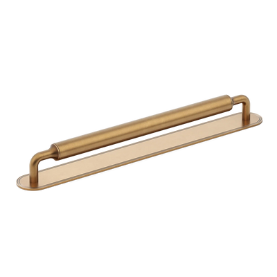 Armac Martin Barwick Plain Appliance Pull with Backplate in 384mm / Fine English Antique