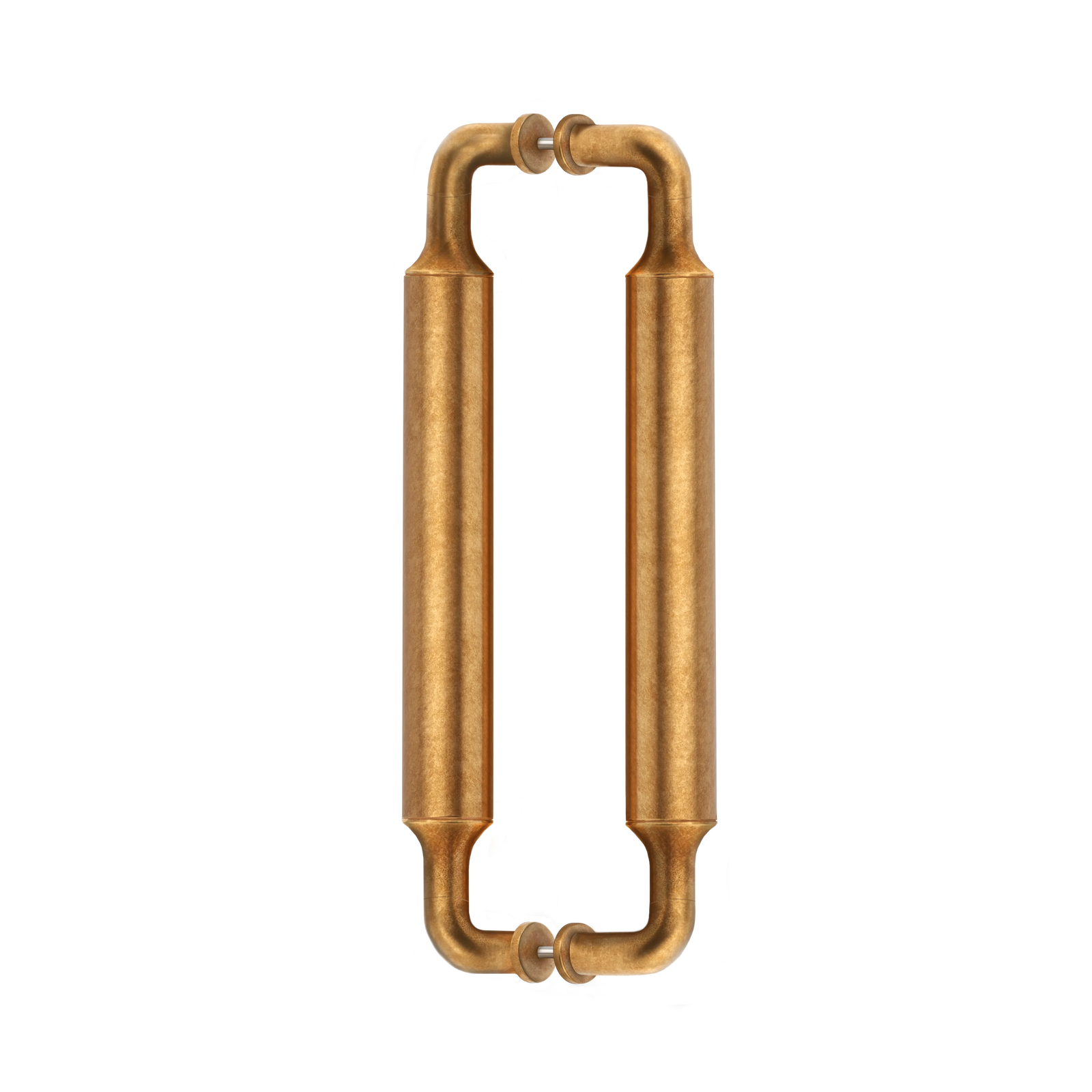 Armac Martin Barwick Plain Back to Back Pull Handles in 224mm / Polished Brass Unlacquered
