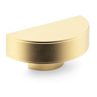 Armac Martin Barwick Plain D-pull Handle in 100mm / Satin Brass Unlacquered