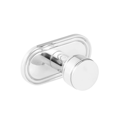 Armac Martin Barwick Plain Robe Hook with Backplate in 22mm / Polished Chrome Plate