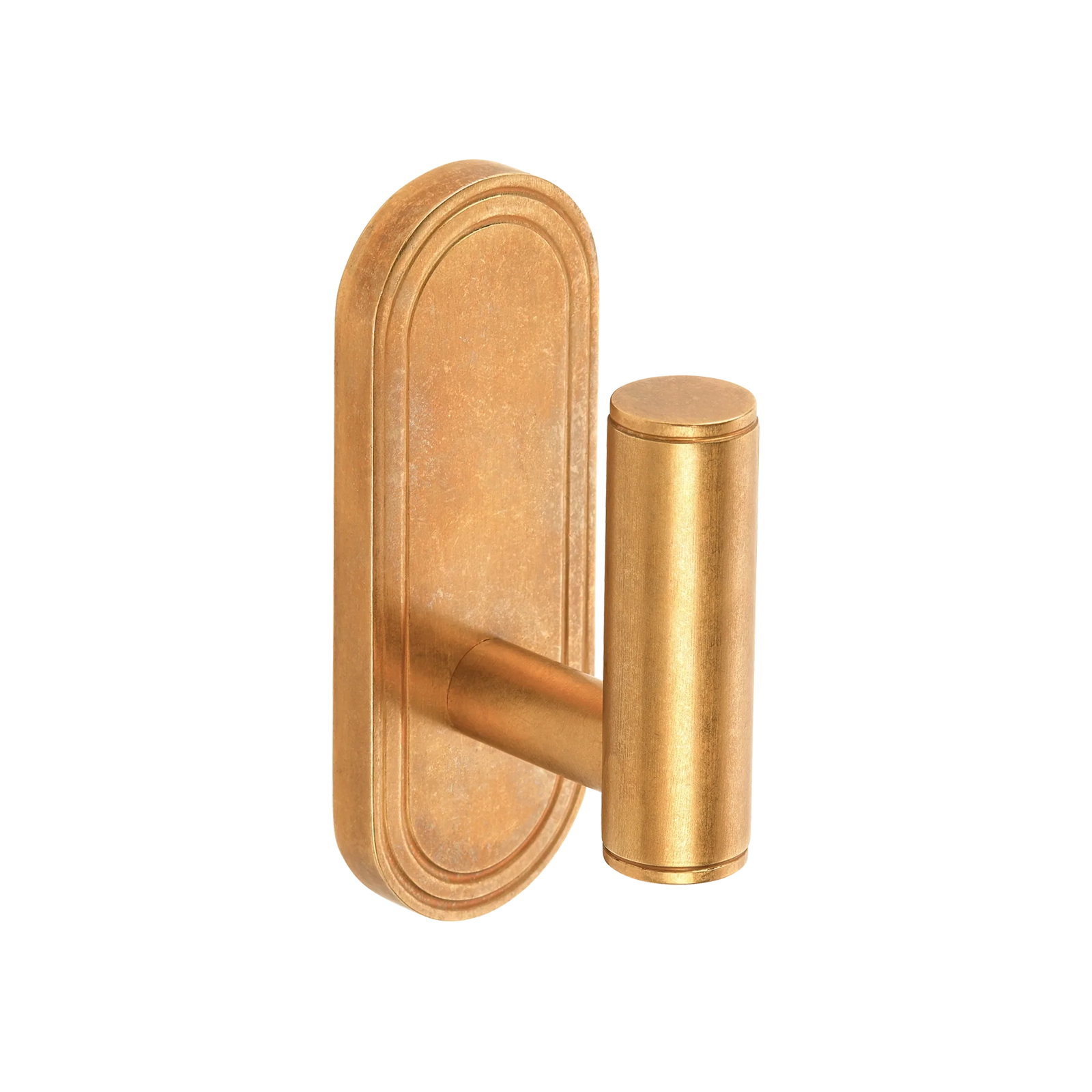 Armac Martin Barwick Plain Wall Hook in 82mm / Polished Brass Unlacquered