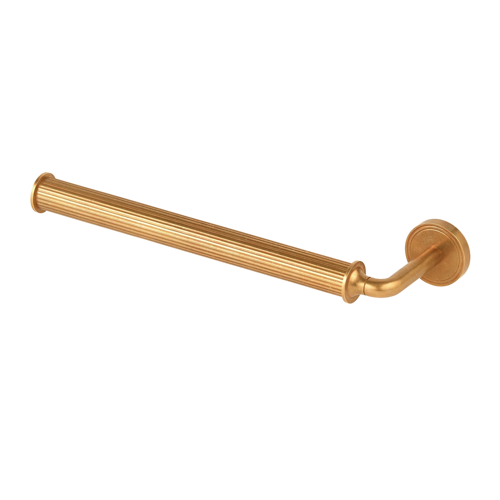 Armac Martin Barwick Plain Hand Towel Rail in 270mm / Left Hand / Polished Brass Unlacquered
