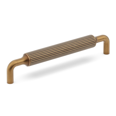 Armac Martin Barwick Ridged Cabinet Pull Handle in 128mm / Fine English Antique