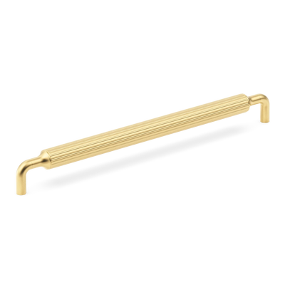 Armac Martin Barwick Ridged Appliance Pull in 384mm / Satin Brass Satin Lacquered