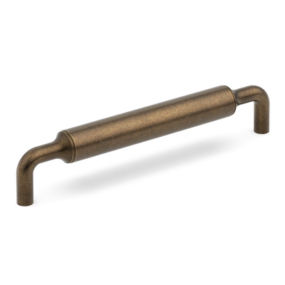 Armac Martin Barwick Plain Cabinet Pull Handle in 128mm / Dark Aged Brass