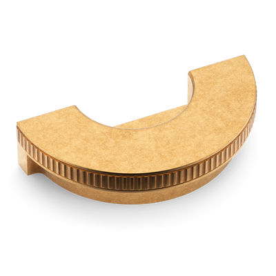Armac Martin Barwick Ridged Recessed Pull in 100mm / Burnished Brass