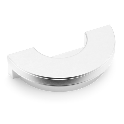 Armac Martin Barwick Plain Recessed Pull in 100mm / Satin Chrome Plate
