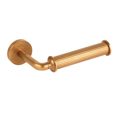Armac Martin Barwick Ridged Toilet Roll Holder in 175mm / Right Hand / Burnished Brass