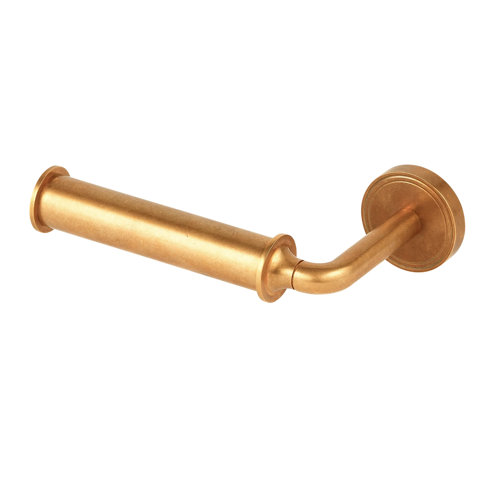 Armac Martin Barwick Plain Toilet Roll Holder in 175mm / Left Hand / Polished Brass Unlacquered