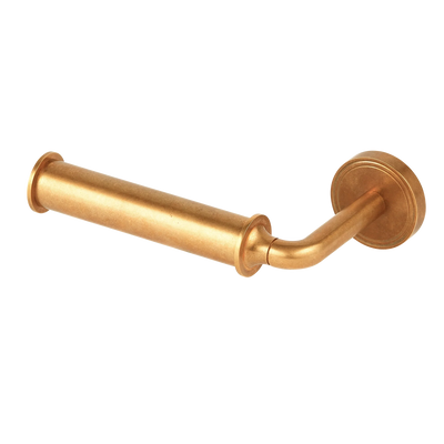 Armac Martin Barwick Plain Toilet Roll Holder in 175mm / Left Hand / Polished Brass Unlacquered
