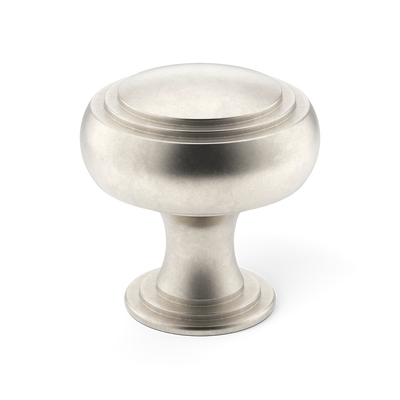 Armac Martin Carlton Cabinet Knob in 25mm / Barrelled Nickel Plate