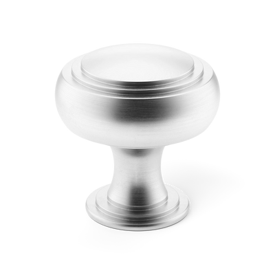 Armac Martin Carlton Cabinet Knob in 25mm / Satin Chrome Plate