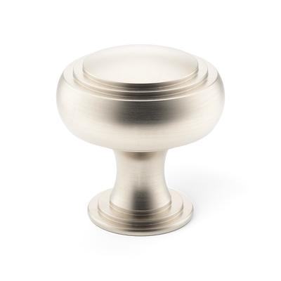 Armac Martin Carlton Cabinet Knob in 25mm / Satin Nickel Plate