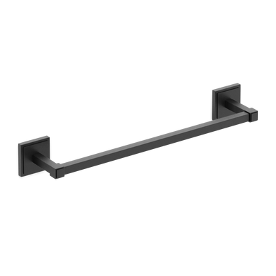 Armac Martin Claremont Bath Towel Rail in 450mm / Matt Black Lacquered