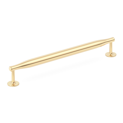 Armac Martin Colmore Cabinet Pull Handle in 96mm / Polished Brass Unlacquered