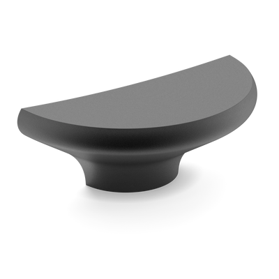 Armac Martin Colmore D-pull Handle in 100mm / Matt Black Lacquered