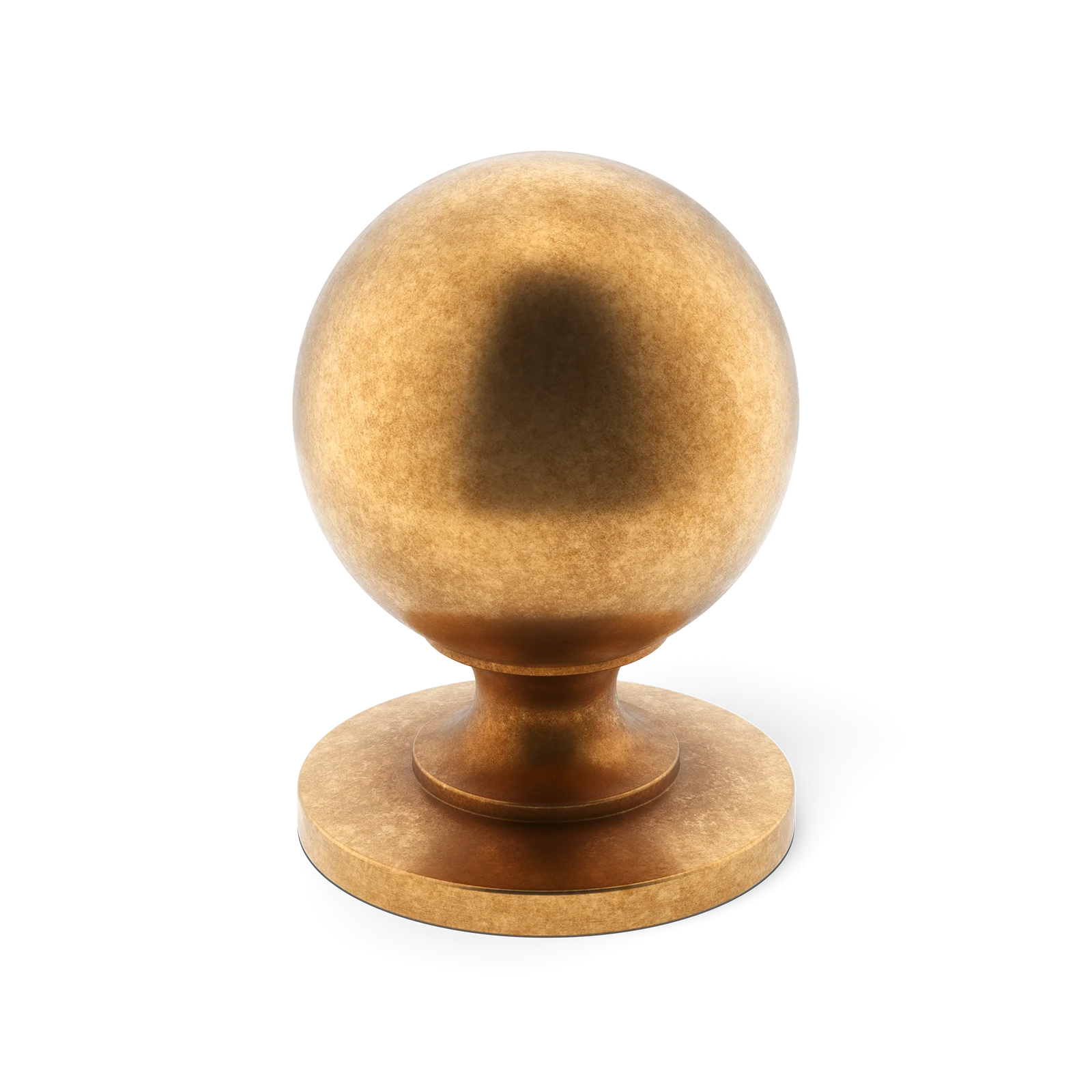 Armac Martin Cotswold Ball Cabinet Knob in 19mm / Burnished Brass