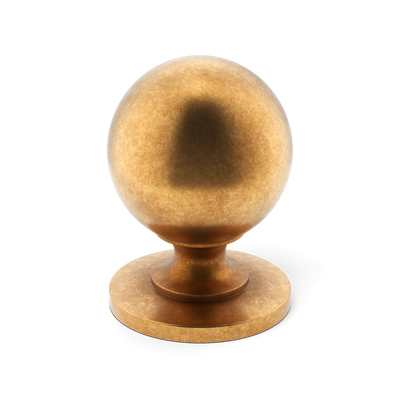 Armac Martin Cotswold Ball Cabinet Knob in 19mm / Burnished Brass