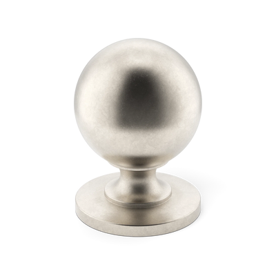 Armac Martin Cotswold Ball Cabinet Knob in 19mm / Barrelled Nickel Plate