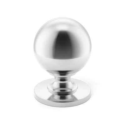 Armac Martin Cotswold Ball Cabinet Knob in 19mm / Polished Chrome Plate