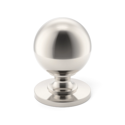 Armac Martin Cotswold Ball Cabinet Knob in 19mm / Polished Nickel Plate