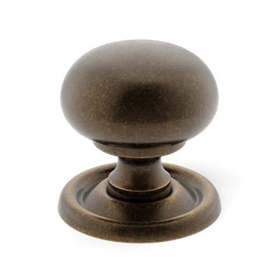 Armac Martin Cotswold Bun Cabinet Knob in 19mm / Dark Aged Brass