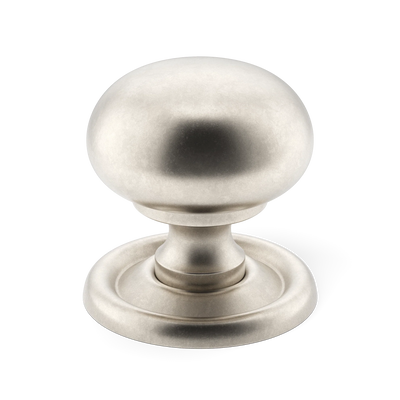 Armac Martin Cotswold Bun Cabinet Knob in 19mm / Barrelled Nickel Plate