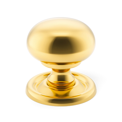 Armac Martin Cotswold Bun Cabinet Knob in 19mm / Polished Brass Lacquered