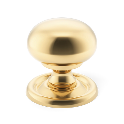Armac Martin Cotswold Bun Cabinet Knob in 19mm / Polished Brass Unlacquered