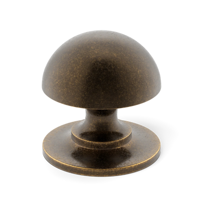 Armac Martin Cotswold Mushroom Cabinet Knob in 19mm / Dark Aged Brass
