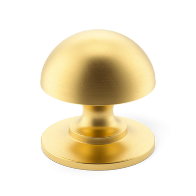 Armac Martin Cotswold Mushroom Cabinet Knob in 19mm / Satin Brass Lacquered