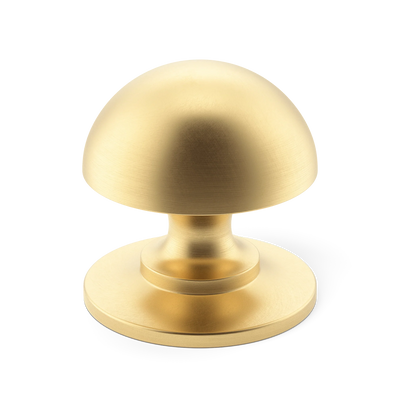 Armac Martin Cotswold Mushroom Cabinet Knob in 19mm / Satin Brass Unlacquered