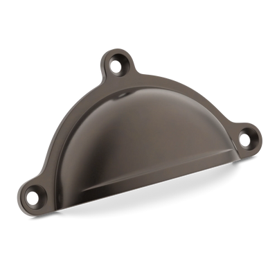 Armac Martin Cotswold Drawer Cup Pull in 98mm / Dark Bronze