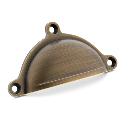 Armac Martin Cotswold Drawer Cup Pull in 98mm / Satin Antique Satin Lacquered