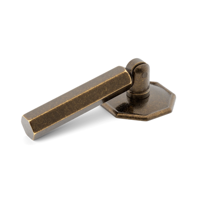 Armac Martin Crossways Hex Drop Handle in 38mm / Dark Aged Brass