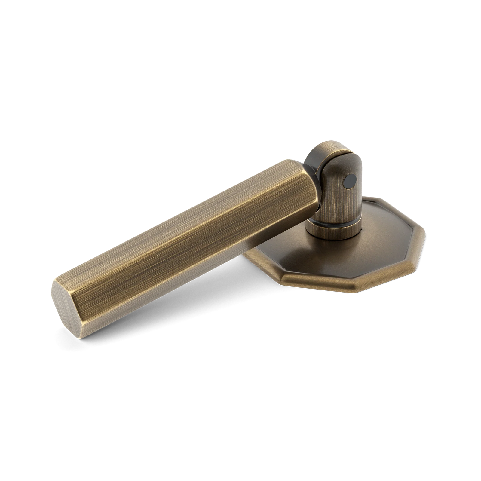 Armac Martin Crossways Hex Drop Handle in 38mm / Satin Antique Satin Lacquered