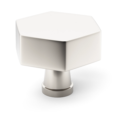 Armac Martin Crossways Cabinet Knob in 32mm / Polished Nickel Plate