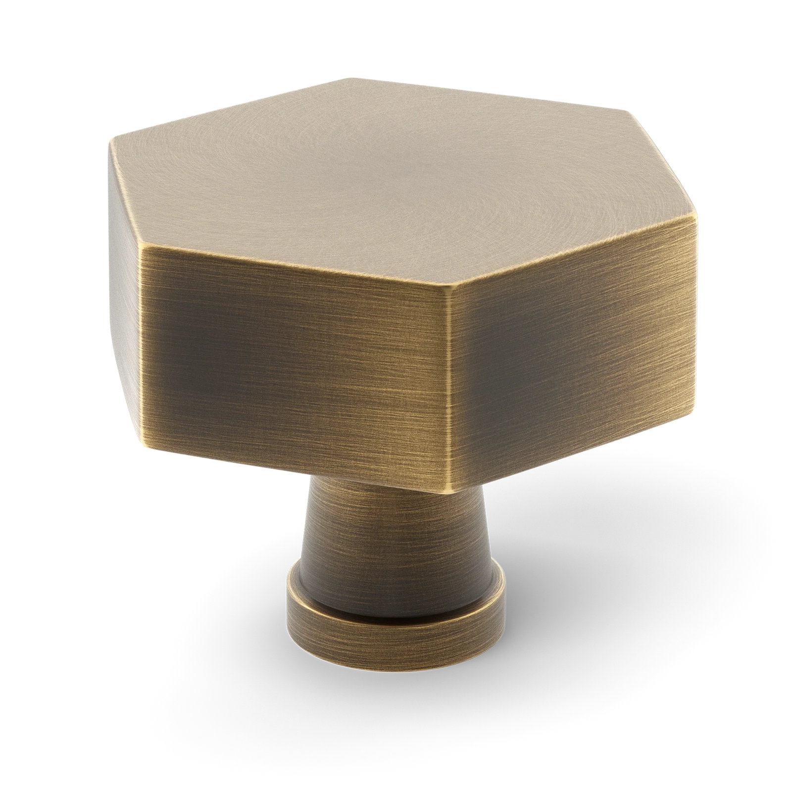 Armac Martin Crossways Cabinet Knob in 32mm / Satin Antique Satin Lacquered