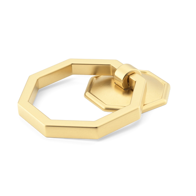 Armac Martin Crossways Cabinet Ring Pull in 36mm / Satin Brass Unlacquered