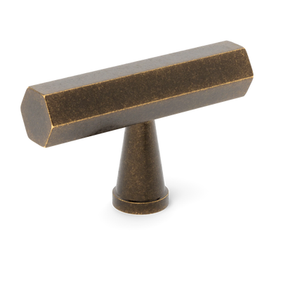 Armac Martin Crossways T-bar Handle in 55mm / Dark Aged Brass