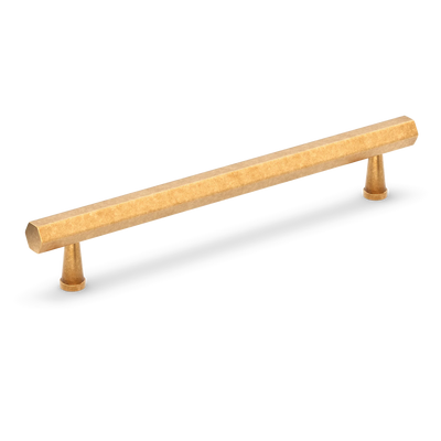 Armac Martin Crossways Cabinet Handle in 64mm / Burnished Brass