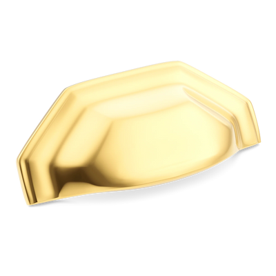 Armac Martin Crossways Cup Pull in 104mm / Polished Brass Lacquered