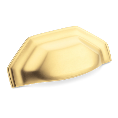 Armac Martin Crossways Cup Pull in 104mm / Satin Brass Satin Lacquered