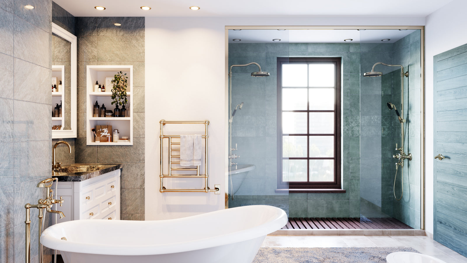 Thames Electric Floor Standing Towel Warmer