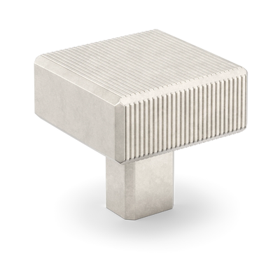 Armac Martin Digbeth Ridged Knob without Backplate in 32mm / Barrelled Nickel Plate