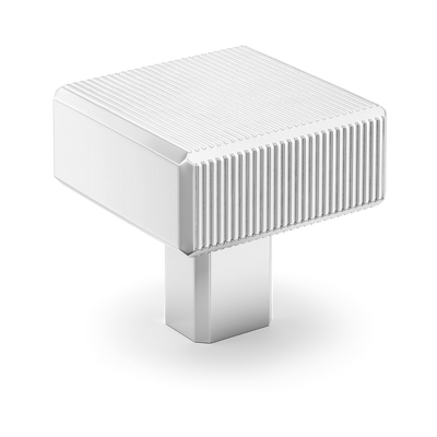 Armac Martin Digbeth Ridged Knob without Backplate in 32mm / Polished Chrome Plate