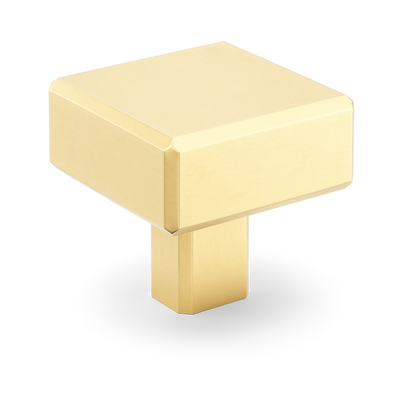 Armac Martin Digbeth Plain Cabinet Knob without Backplate in 32mm / Satin Brass Lacquered